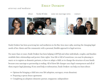 Tablet Screenshot of emilydoskow.com